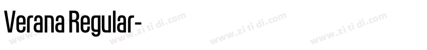 Verana Regular字体转换 Verana Regular字体转换